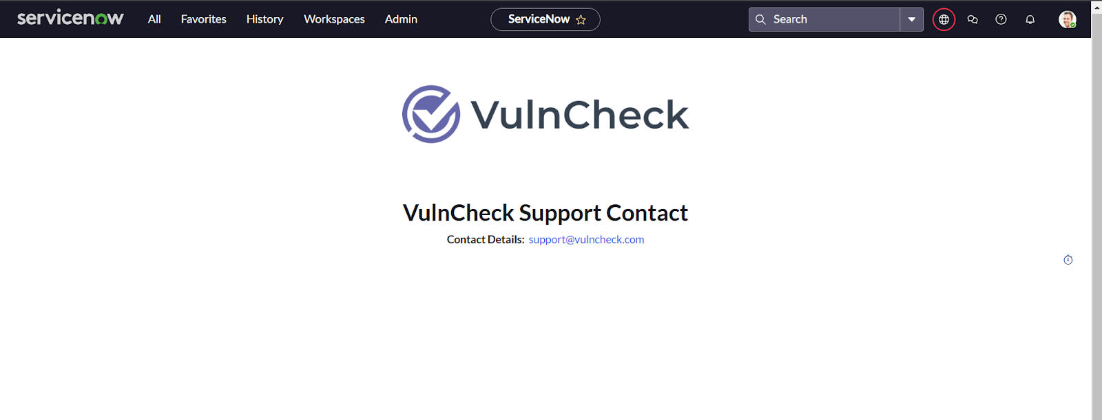 Contact Support