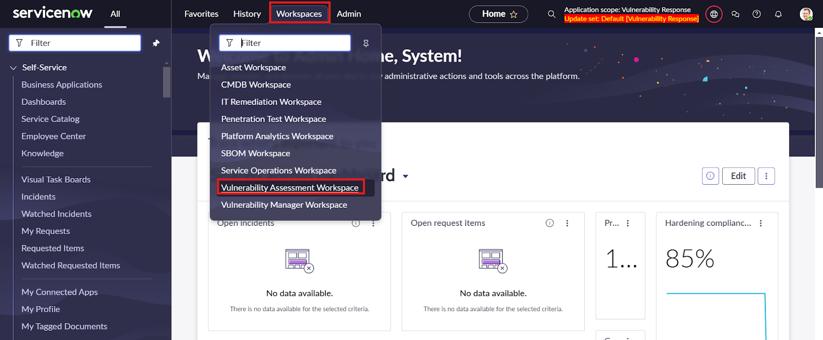 Vulnerability Workspace